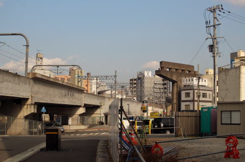 姫路モノレール廃線跡山陽電車との交点