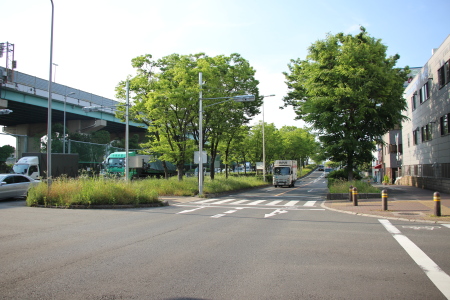 大阪モノレール門真市駅方向を見る