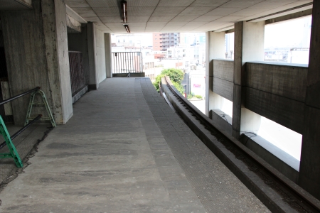 姫路駅側のホーム末端部分全体写真