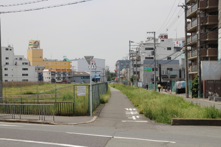 大阪モノレールの延伸ルートと考えられている東大阪市道路