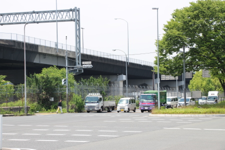 大阪高速鉄道延伸ルート府道2号との合流地点