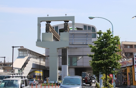 多摩都市モノレール箱根ケ崎駅軌道末端部分