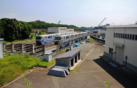 大阪モノレール留置線1〜6番線