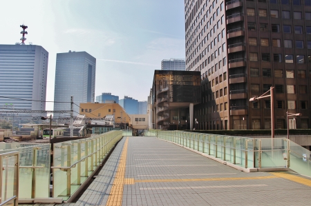 複線化工事前の東京モノレール浜松町駅の様子
